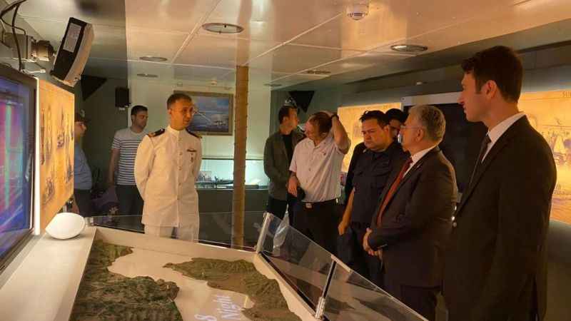 TCG Nusret Mayın Müze Gemisi ziyaretçileri ağırladı
