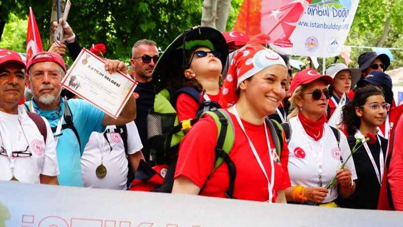 Atatürk ve İstiklal Yolu Yürüyüşü 4 gün sürdü
