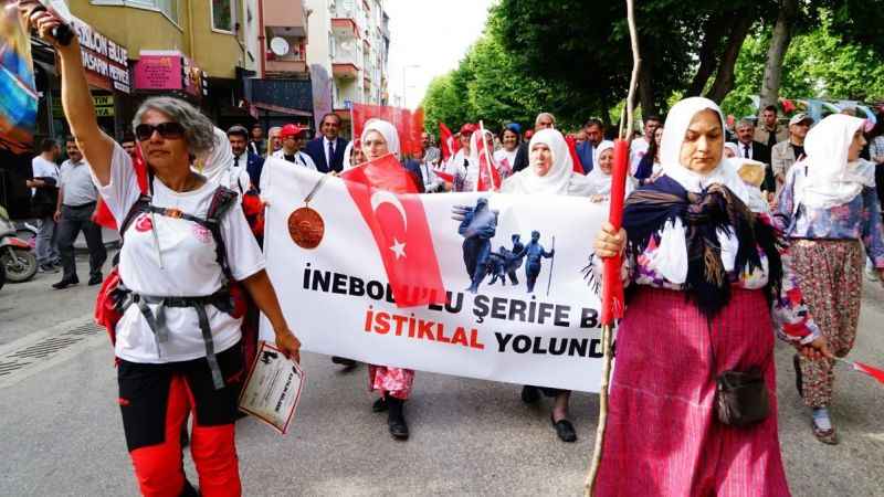 Atatürk ve İstiklal Yolu Yürüyüşü 4 gün sürdü
