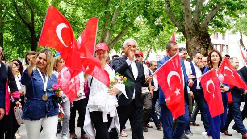 Atatürk ve İstiklal Yolu Yürüyüşü 4 gün sürdü
