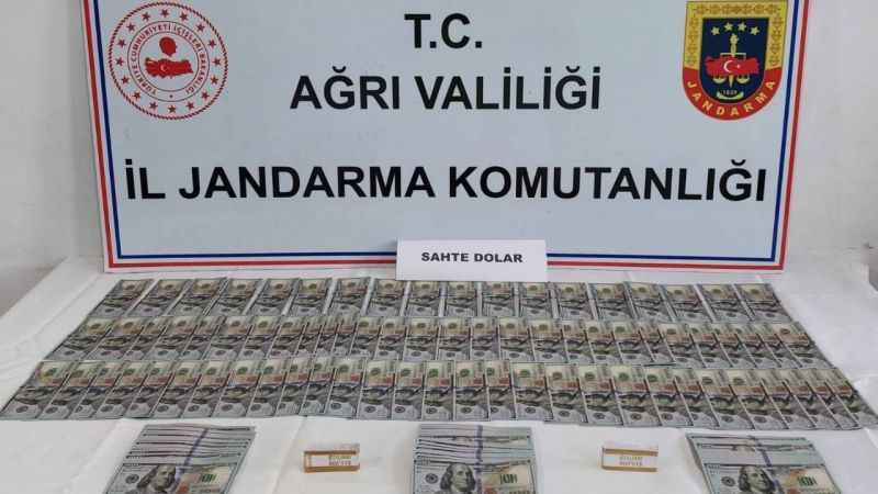 Ağrı’da jandarmadan sahte dolar operasyonu