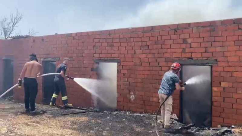 Bodrum'daki yangın 'Nefes'le söndürüldü