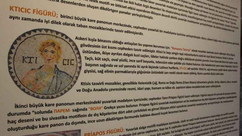 Bin 700 yıllık 'mozaik' görücüye çıktı