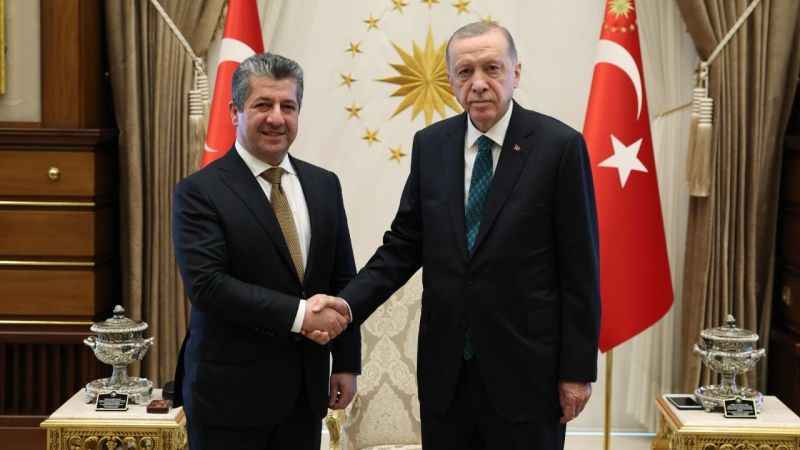Cumhurbaşkanı Erdoğan, IKBY Başbakanı Mesrur Barzani'yi kabul etti