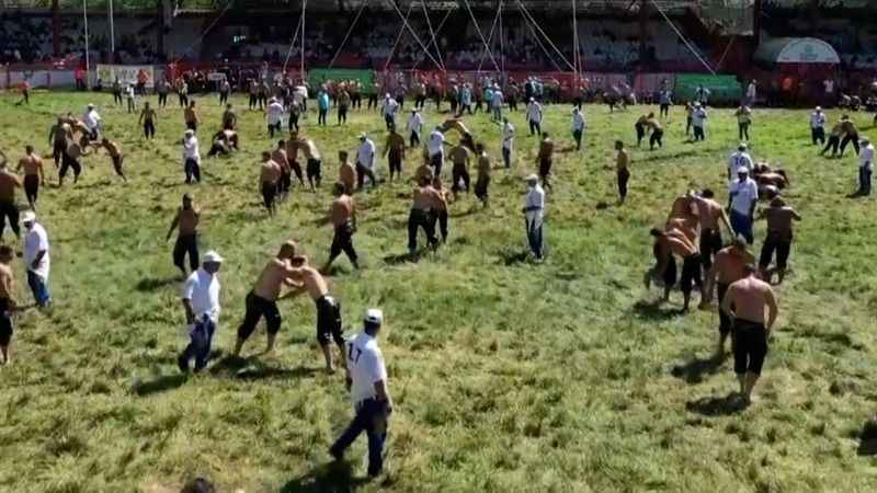 Şahinbey’de yağlı güreş şampiyonası