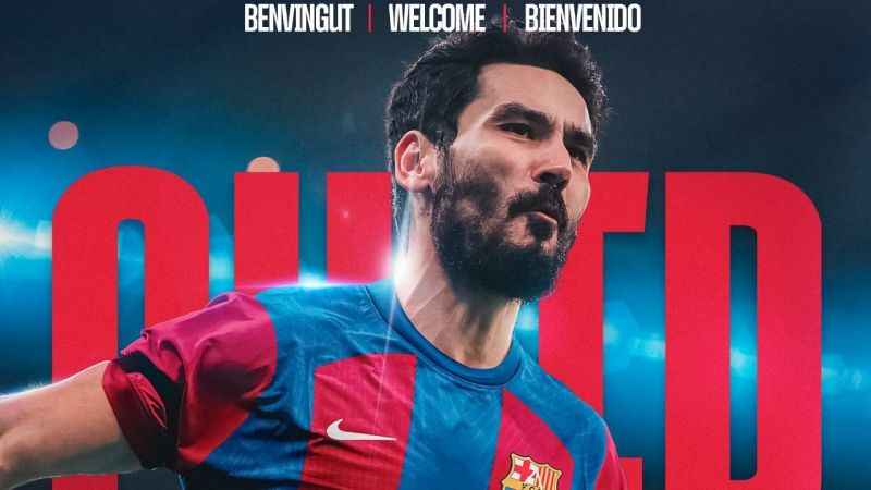 Türk asıllı Alman futbolcu İlkay Gündoğan Barcelona kadrosunda