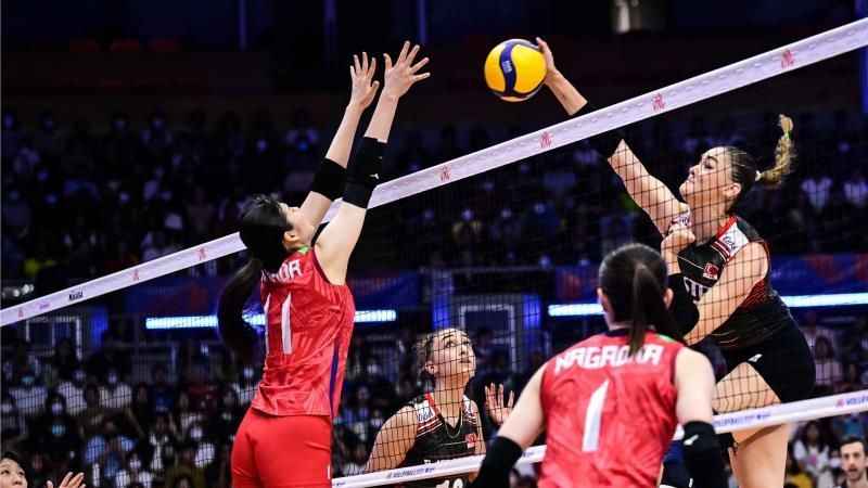 A Milli Kadın Voleybol Takımı, Japonya’ya 3-2 mağlup oldu