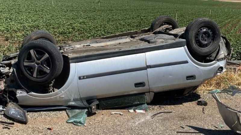 Diyarbakır’da otomobil takla attı: 2 yaralı