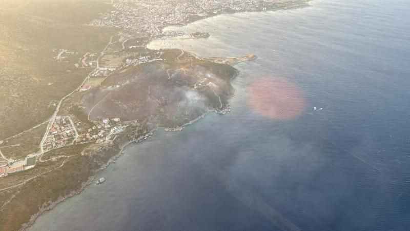 Datça’daki orman yangını kısmen kontrol altına alındı