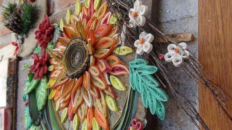 Quilling sanatı ile masrafsız sanat eserleri üretiliyor