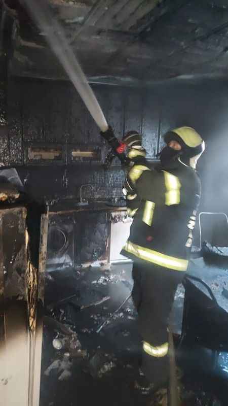 Merkezefendi’de ev yangını panik oluşturdu