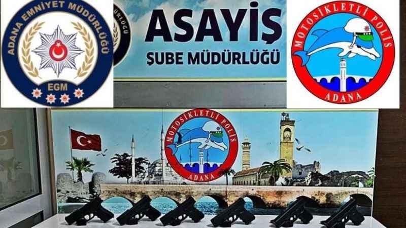 Adana polisi 1 ayda 483 silah ele geçirdi