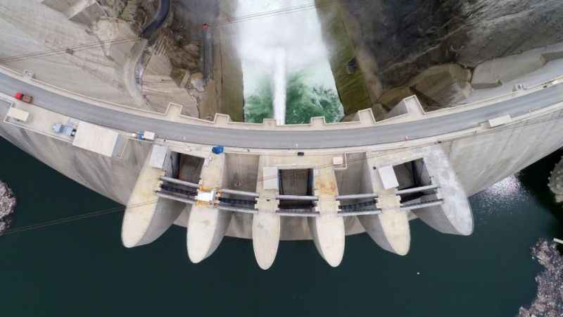 Yusufeli Barajı'nda su seviyesinin yüksekliği 177 metreye ulaştı