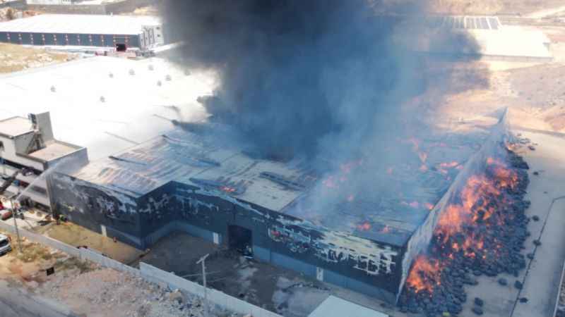 Gaziantep'te fabrika yangını: 10 kişi hastaneye kaldırıldı