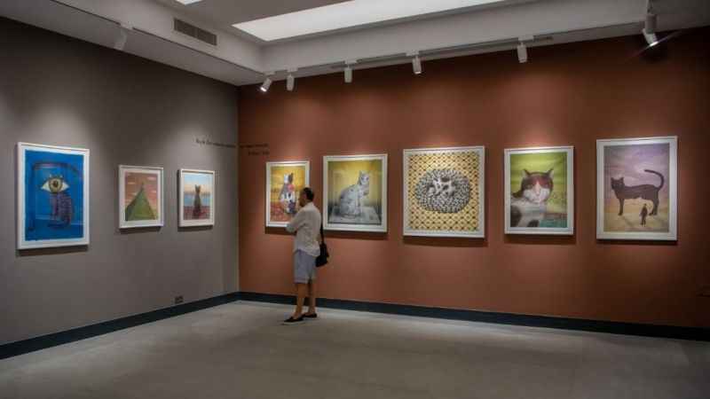 Kuşadası'nda 'Benim Kedilerim' Sergisi