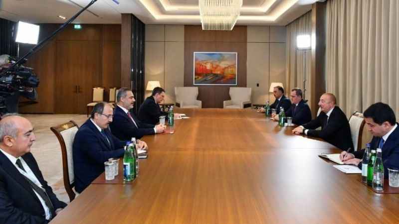 Bakan Fidan, Azerbaycan Cumhurbaşkanı Aliyev tarafından kabul edildi
