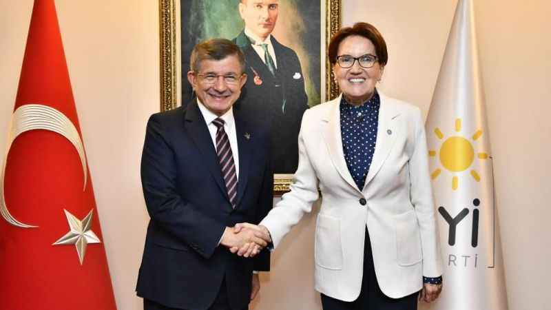 İYİ Parti lideri Akşener, Gelecek Partisi lideri Davutoğlu ile görüştü