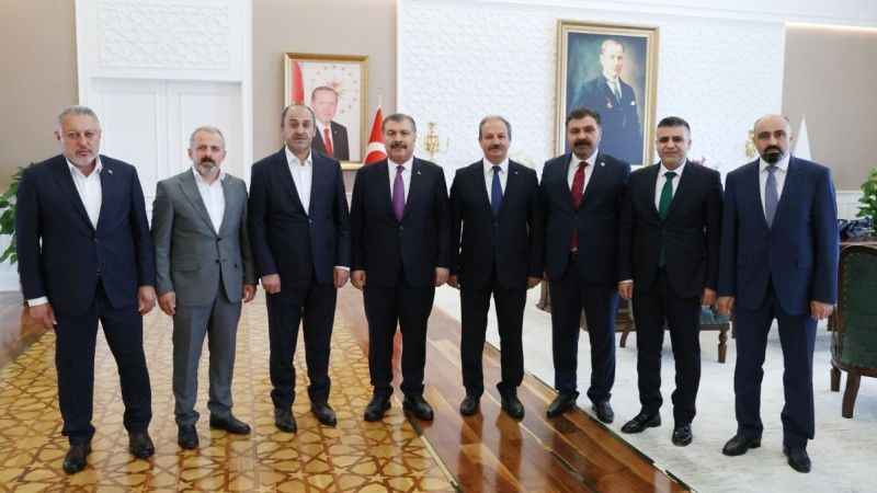 Sağlık-Sen’den Bakan Koca’ya ziyaret