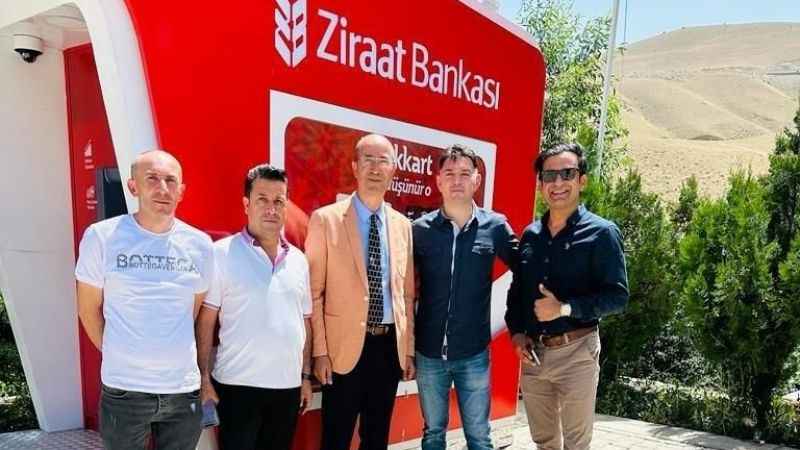 İran sınırında bulunan Esendere beldesi Ziraat ATM’sine kavuştu
