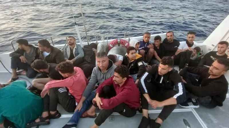 Datça’da 20 düzensiz göçmen kurtarıldı