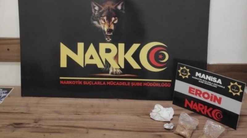 Manisa'da durdurulan araçtan 116 gram eroin ele geçirildi