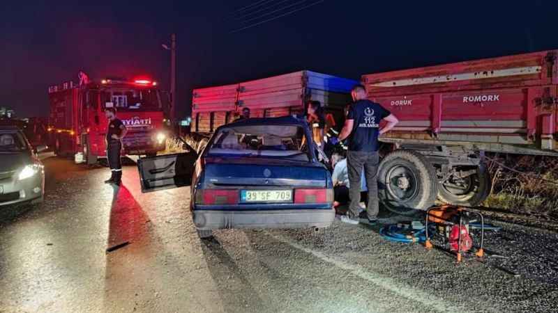 Kırklareli'deki kazada Necmiye Akmeriç hayatını kaybetti