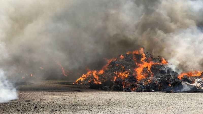 Ankara’da yatak fabrikası kül oldu