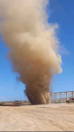 Bitlis'te oluşan dev hortum korkuttu