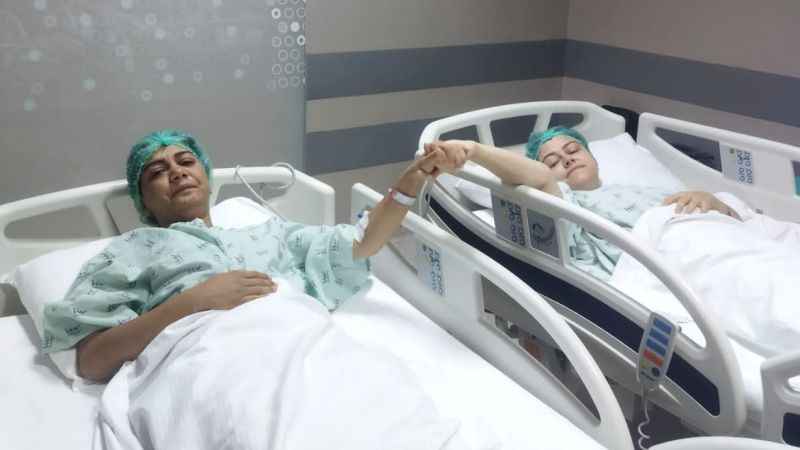 Depremzede kadına kardeşi böbreğini verdi