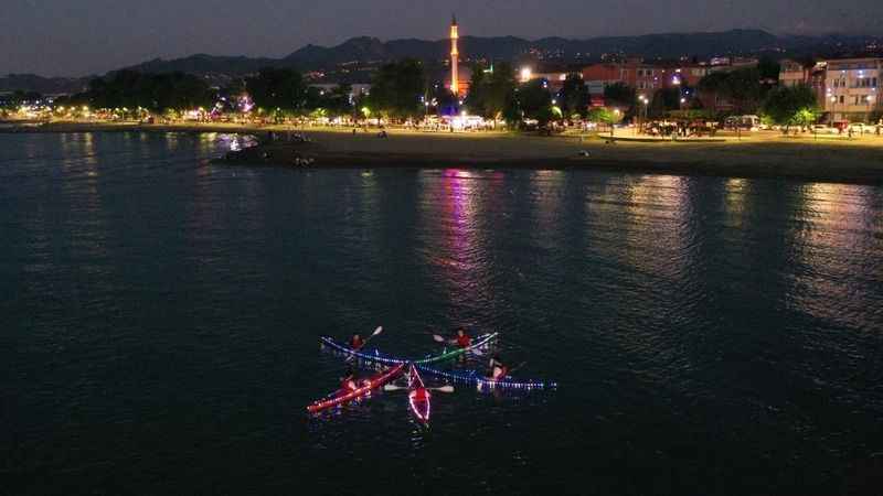 Ordu gecelerinde kano şöleni