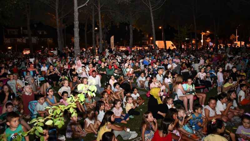 İznik’te miniklere açık hava sineması etkinliği