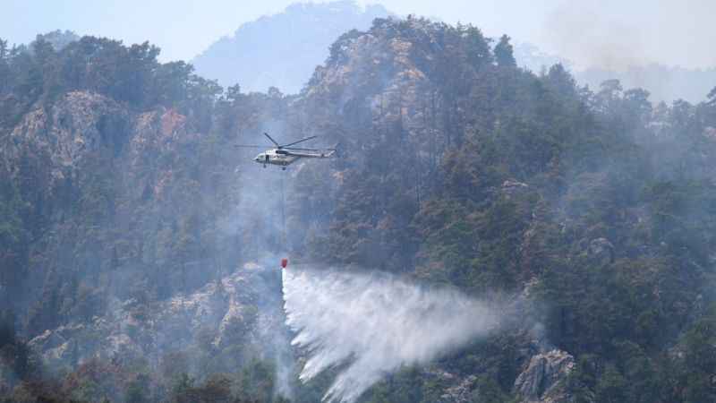 Kemer’deki orman yangını 4. gününde devam ediyor