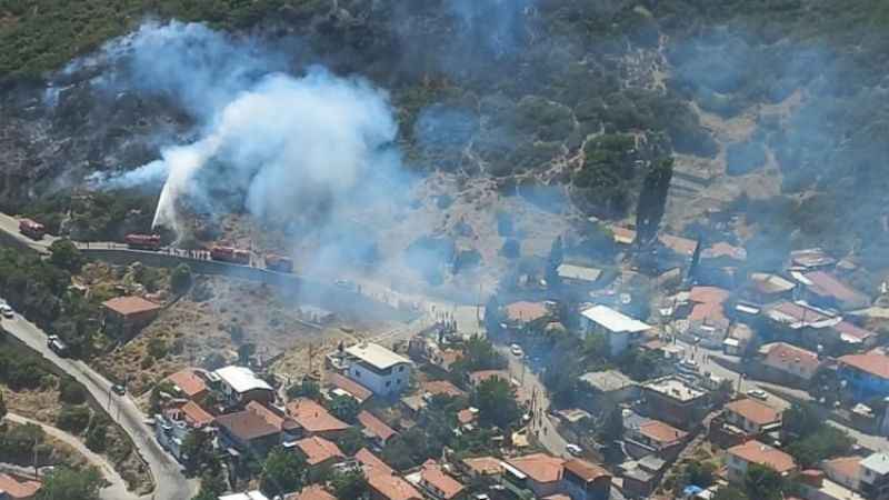 İzmir Kemalpaşa’da orman yangını