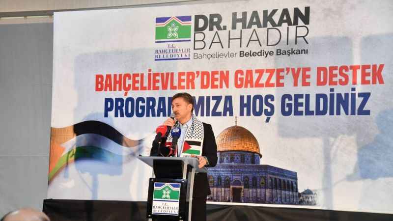 Bahçelievler Belediyesi'nden "Gazze Dayanışma Çadırı"