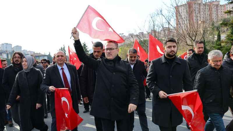 Başakşehir gençliği, şehitler için tek yürek