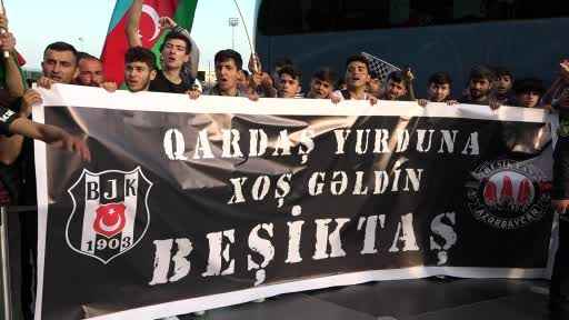 Beşiktaş, Azerbaycan'ın Sabah FK ile karşılaşmak için Bakü’ye geldi