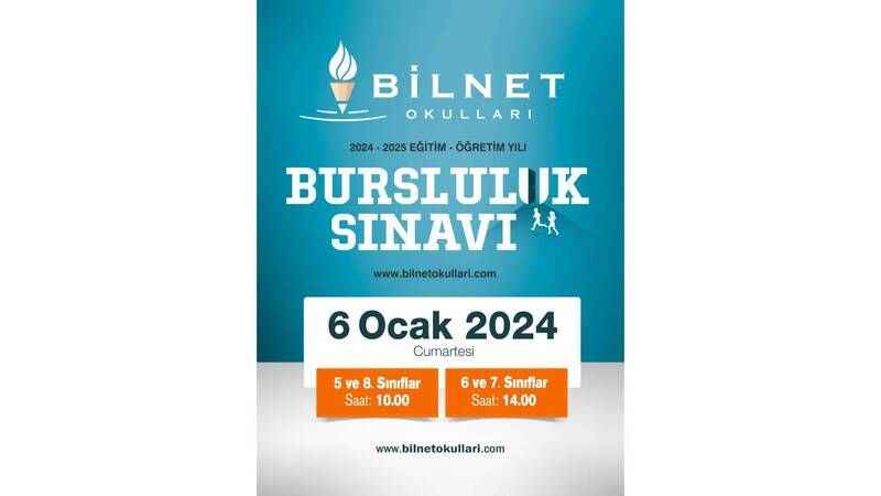 Bilnet Okulları Bursluluk Sınavı 6 Ocak’ta