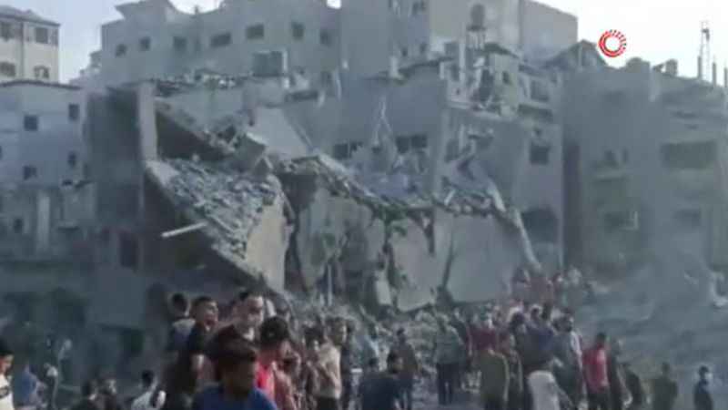 İsrail Cibaliye Mülteci Kampı'nı vurdu: En az 100 ölü