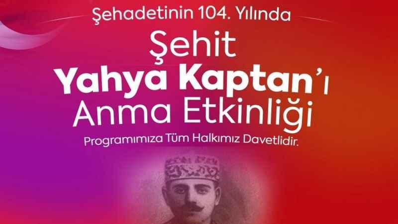 Dilovası'nda 104. yılda Yahya Kaptan'ın Anma Töreni