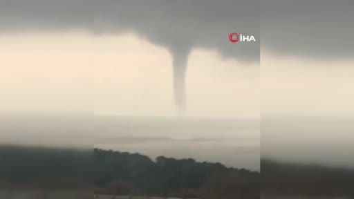 Seferihar açıklarındaki hortum korkuttu