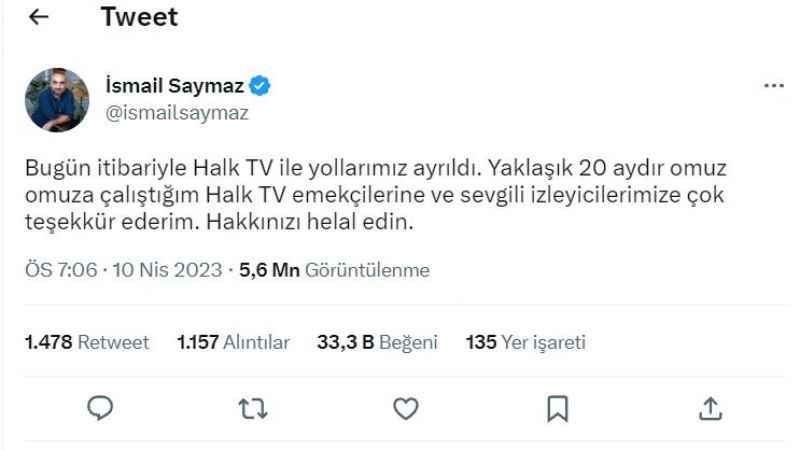 Saymaz yeni adresinde