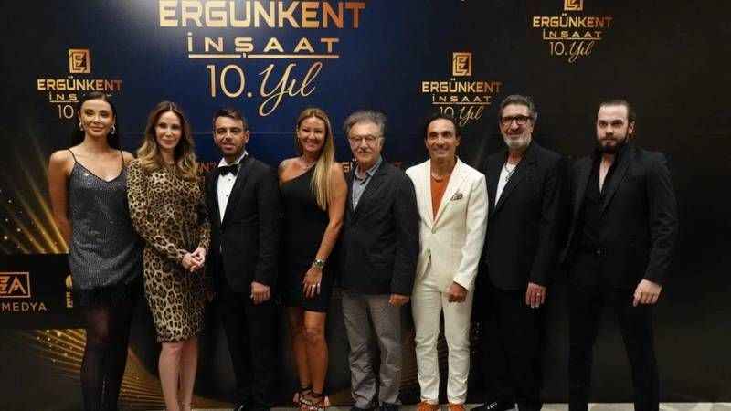 Ergünkent İnşaat 10'uncu yıl davetinde yıldız yağmuru