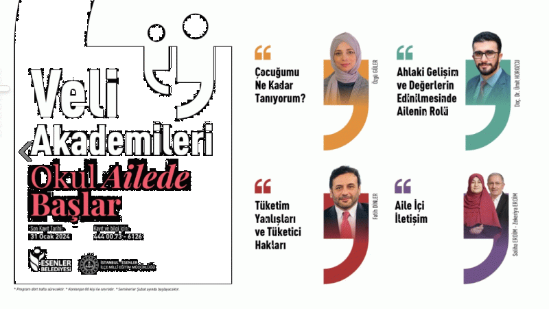 Esenler Belediyesi Veli Akademileri Programı başlıyor!