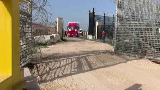 Gazze’ye giden yardımlar Kerem Şalom Sınır Kapısı'nda denetleniyor