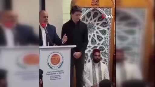 İsrail destekçisi Kanada Başbakanı Trudeau'ya camide tepki