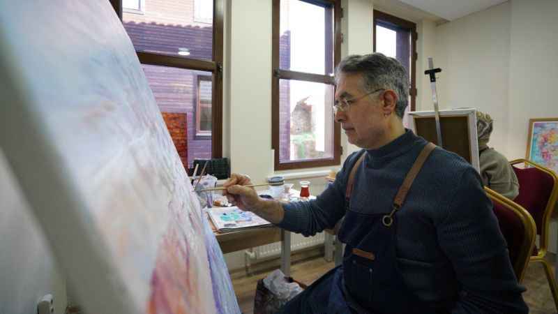 Ressam Cemal Toy'dan yağlı ve sulu boya atölyesi