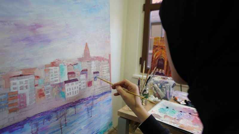 Ressam Cemal Toy'dan yağlı ve sulu boya atölyesi