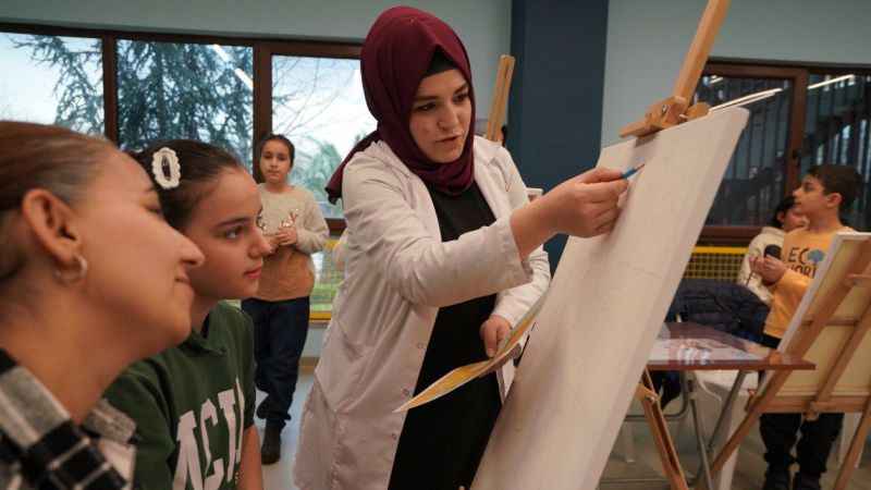 Bilim Fatih Atölyesi'nde anne ve çocuklar buluştu