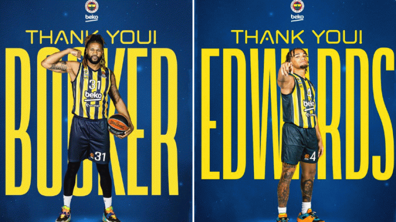 Fenerbahçe Beko'da, Devin Booker ve Carsen Edwards ile yollar ayrıldı