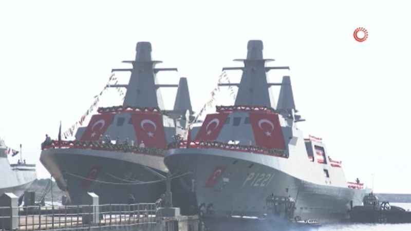 İlk deniz karakol gemilerimiz Akhisar ve Koçhisar'ı denize indirildi